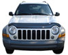 AVS 24726 | 02-07 Jeep Liberty (Excl. Renegade Model) High Profile Bugflector II Hood Shield - Smoke; 2002-2007 Alternate Image 2