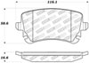 Stoptech 309.10180 | StopTech Sport Brake Pads Audi S4, Rear; 2004-2009 Alternate Image 2