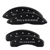 MGP 12199SDR1BK | 4 Caliper Covers Engraved Front & Rear With out stripes/Dart Black finish silver ch; 2013-2016 Alternate Image 6