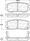 Stoptech 308.05670 | StopTech Street Brake Pads Mitsubishi Montero, Rear; 1992-1999 Alternate Image 1