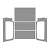 DEI 50605 | 04-06 Jeep Wrangler LJ Unliminted Leather Look Headliner Complete Kit - Gray; 2004-2006 Alternate Image 1