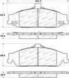 Stoptech 308.07270 | StopTech Street Brake Pads Chevrolet Malibu, Front; 1997-2003 Alternate Image 1