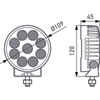 Hella 357113002 | ValueFit LED Work Light TR3000 LED MV CR LT Alternate Image 2