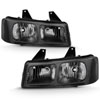 ANZO 111474 | 2003-2017 Chevy Express Crystal Headlight Black; 2003-2017 Alternate Image 2