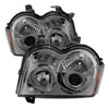 SPYDER 5011114 | Spyder Jeep Grand Cherokee Halo LED ( Replaceable LEDs ) Projector Headlights - Smoke - (PRO-YD-JGC05-HL-SMC); 2005-2007 Alternate Image 1