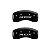 MGP 39011SMDXBK | 4 Caliper Covers Engraved Front Acura Engraved Rear MDX Black finish silver ch; 2007-2013 Alternate Image 2