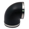 Spectre 9781 | Coupler 4in. Elbow / 90 Degree (PVC) - Black Alternate Image 5