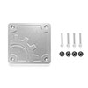 Builtright Industries 110015 | BuiltRight Industries 2020 Jeep Gladiator Bed Plug Plate Cover (Alum) - Silver; 2020-2024 Alternate Image 3