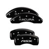 MGP 39003SRSXBK | 4 Caliper Covers Engraved Front Acura Engraved Rear RSX Black finish silver ch; 2006-2007 Alternate Image 7