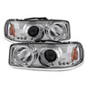 SPYDER 5009364 | Spyder Gmc Sierra Sierra Denali / Yukon, Denali, Yukon XL Halo Led Projector Headlights - Chrome - (PRO-YD-CDE00-HL-C); 2000-2006 Alternate Image 1