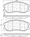 Stoptech 308.12640 | StopTech Street Brake Pads Chevrolet Equinox, Front; 2007-2009 Alternate Image 2