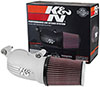 K&N Engineering 571137s | K&N 01-17 Harley Davidson Softail / Dyna FI Performance Air Intake System Silver Alternate Image 5