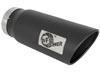 aFe 49T50601-B15 | Power MACH Force-Xp 5in In x 6in Out x 15in L Bolt-On 409 SS Exhaust Tip - Black Alternate Image 1