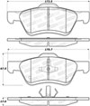 Stoptech 308.10473 | StopTech Street Brake Pads Mercury Mariner Phenolic Piston, Front; 2009-2011 Alternate Image 1