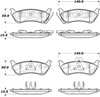 Stoptech 308.08750 | StopTech Street Brake Pads Mercedes-Benz ML350, Rear; 2003-2005 Alternate Image 1