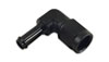 Vibrant 12027 | -8AN to 3/8in Hose Barb 90 Degree Adapter - Anodized Black Alternate Image 1