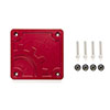 Builtright Industries 110016 | BuiltRight Industries 2020 Jeep Gladiator Bed Plug Plate Cover (Alum) - Red; 2020-2024 Alternate Image 2