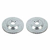 PowerStop ebr1681xpr | Power Stop 19-20 Mercedes-Benz CLS450 Rear Evolution Drilled & Slotted Rotors - Pair Alternate Image 1