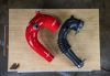 Mishimoto mmhoserzr16aibl | 2016+ Polaris RZR XP Turbo Silicone Intake J-Tube - Blue; 2016-2023 Alternate Image 7