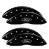 MGP 10042SMGPBK | MGP 4 Caliper Covers Engraved Front & Rear MGP Black finish silver ch; 2008-2010 Alternate Image 6