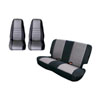 Rugged Ridge 13290.09 | Seat Cover Kit Black/Gray 80-90 Jeep CJ/YJ; 1980-1990 Alternate Image 1