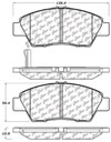 Stoptech 309.13940 | StopTech Sport Brake Pads Honda Fit, Front; 2009-2018 Alternate Image 1