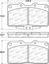 Stoptech 308.05310 | StopTech Street Brake Pads Mitsubishi 3000GT VR-4, Front; 1991-1999 Alternate Image 1