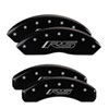 MGP 15209SMGPBK | MGP 4 Caliper Covers Engraved Front & Rear MGP Black finish silver ch; 2008-2009 Alternate Image 6