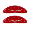 MGP 39022SACURD | 4 Caliper Covers Engraved Front & Rear Acura Red Finish Silver Char 2017 Acura RDX; 2016-2018 Alternate Image 3