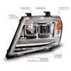 ANZO 111598 | 09-20 Nissan Frontier Chrome Projector Plank Style DRL w/ Switchback & Sequential LED DRL; 2009-2020 Alternate Image 3