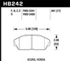 Hawk Performance HB242Z.661 | Hawk 90-93 Acura Integra 1.8L GS/LS/RS / 92-93 Integra GSR / 88-91 Prelude 2.0L / 91-93 Del Sol Perf; 1990-1993 Alternate Image 1