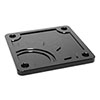 Builtright Industries 110014 | BuiltRight Industries 2020 Jeep Gladiator Bed Plug Plate Cover (Alum) - Black; 2020-2024 Alternate Image 3