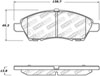 Stoptech 305.15920 | StopTech Street Select Brake Pads Nissan Versa Note, Front; 2014-2017 Alternate Image 1