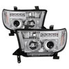 SPYDER 5012036 | Spyder Toyota Tundra Halo LED ( Replaceable LEDs ) Projector Headlights - Chrome - (PRO-YD-TTU07-HL-C); 2007-2013 Alternate Image 2