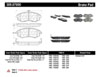 Stoptech 309.07000 | StopTech Sport Brake Pads Nissan Sentra GXE, Front; 2001-2002 Alternate Image 1