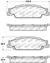 Stoptech 309.09220 | StopTech Sport Brake Pads Cadillac STS 303mm Front Disc, Rear; 2006-2008 Alternate Image 2