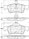 Stoptech 309.09860 | StopTech Sport Brake Pads Mercedes-Benz E550, Rear; 2007-2014 Alternate Image 2