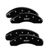 MGP 10229SSP1BK | 4 Caliper Covers Engraved Front & Rear No bolts/Sport Black finish silver ch; 2019-2019 Alternate Image 6