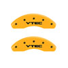 MGP 39008SVTCYL | 4 Caliper Covers Engraved Front & Rear Vtech Yellow Finish Black Char 2005 Acura NSX; 2003-2004 Alternate Image 3