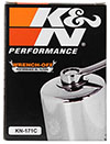 K&N Engineering kn171c | K&N Harley Davidson / Buell 3in OD x 4.063in H Chrome Oil Filter Alternate Image 5