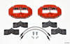 Wilwood 140-10789-r | D8-4 Front Caliper Kit Red Corvette C2 / C3 65-82; 1965-1982 Alternate Image 1