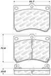 Stoptech 309.04730 | StopTech Sport Brake Pads Mazda Protege Front Caliper Cast# 22-14, Front; 1990-1998 Alternate Image 2