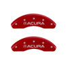 MGP 39020SILXRD | 4 Caliper Covers Engraved Front Acura Rear ILX Red Finish Silver Char 2017 Acura ILX; 2017-2020 Alternate Image 3