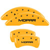 MGP 42012SMOPYL | 4 Caliper Covers Engraved Front & Rear MOPAR Yellow finish black ch; 2016-2022 Alternate Image 7