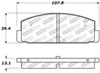 Stoptech 309.03320 | StopTech Sport Brake Pads Mazda Protege Mazdaspeed, Rear; 2003-2003 Alternate Image 2