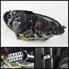 SPYDER 5074249 | Spyder Mercedes Benz W204 C-Class Projector Headlights - Halogen Model Only ( Not Compatible With Xenon/HID Model ) - DRL - Black - High H1 (Included) - Low H7 (Included); 2012-2013 Alternate Image 4