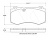 Stoptech 308.12230 | StopTech Street Brake Pads Mercedes-Benz CL550 Except AMG Sport Pkg, Front; 2010-2014 Alternate Image 1