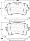 Stoptech 308.15471 | StopTech Street Brake Pads Audi RS5 Scalloped Edge, Rear; 2014-2016 Alternate Image 2