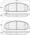 Stoptech 309.13510 | StopTech Sport Brake Pads Pontiac G8, Front; 2008-2009 Alternate Image 2