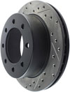 Stoptech 127.66044R | StopTech Chevrolet Suburban 2500 Sport Drilled/Slotted Rotor, Rear Right; 2000-2013 Alternate Image 6